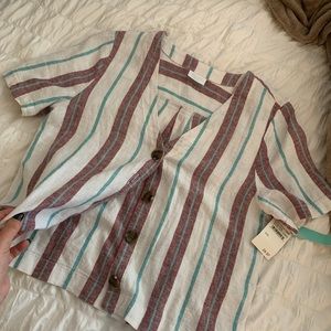 Linen striped shirt